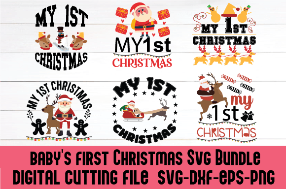 Baby's First Christmas SVG Bundle: A Versatile Design for Creative Projects