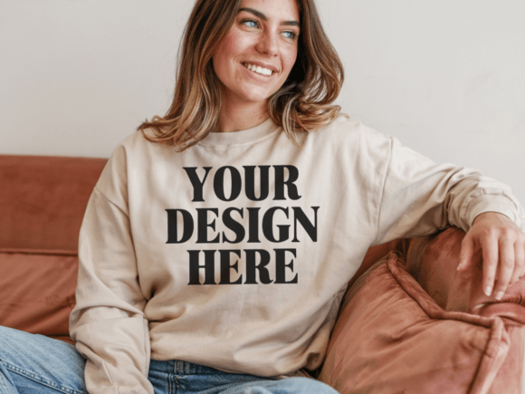Comfort Colors 1566 Long Sleeve Mockup
