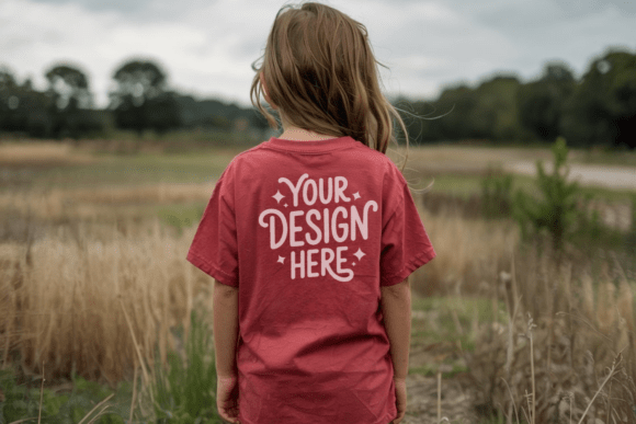 Comfort Colors C9018 Kids Back Mockup 12