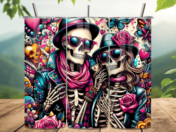Cool Skeleton Rocker Duo Tumbler Wrap: A Creative Solution for Modern Tumbler Design