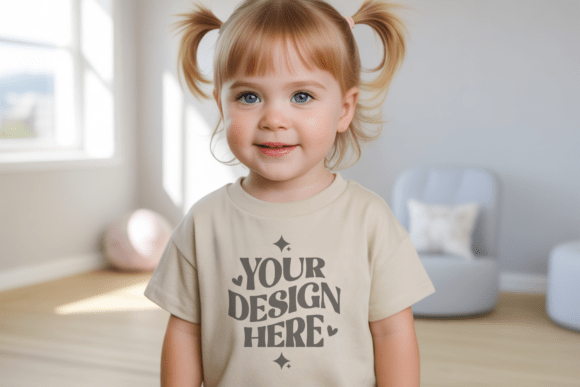 Enhance Your Creative Projects with the Kids Gildan 5000B T-shirt Mockup 32