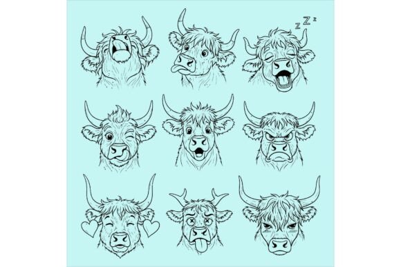 Free Expressive Cow Face Sketch Bundle: A Creative Collection for All