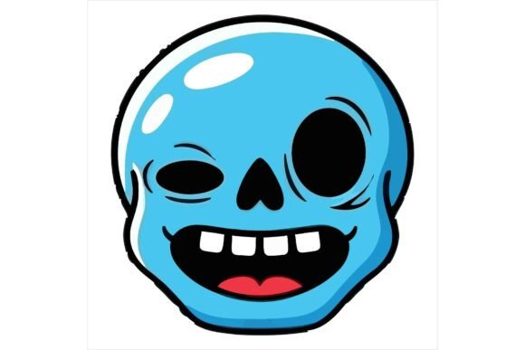 Freebie Cartoon Zombie Skull