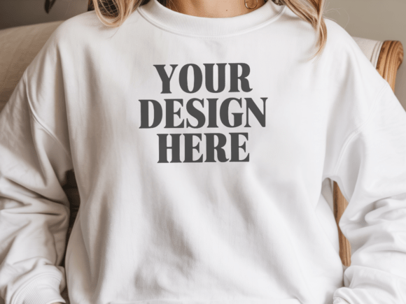 Gildan 18000 Sweatshirt Model Mockup 48