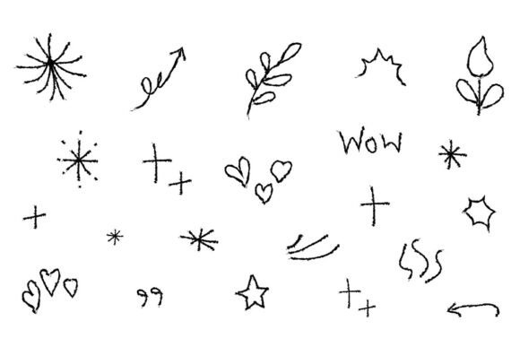 Hand-Drawn Sketchy Doodle Elements: A Creative Resource for Designers and Artists