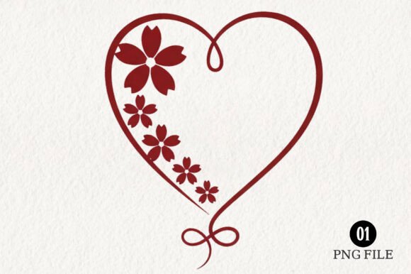 Love Floral Heart Png, Valentine Png: A Versatile Design Asset for Creative Projects