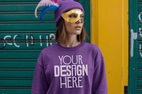 Mardi Gras Sweatshirt Mockup: A Professional Tool for Creative Presentation