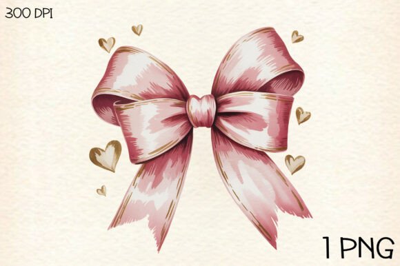 Valentines Day Coquette Bow PNG: A Versatile Digital Design for Creative Projects