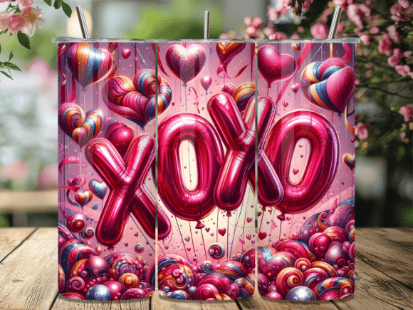 Valentines Day Xoxo Heart Tumbler Wrap: A Perfect Way to Show Love