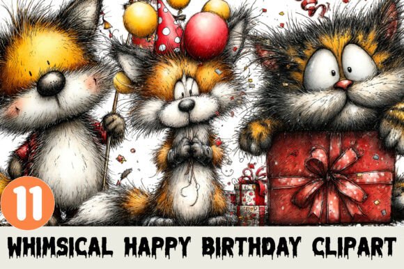 Whimsical Happy Birthday Clipart: Creative Fun for All