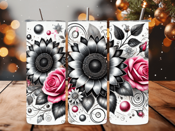 Whimsical Sunflower Field Tumbler Wrap